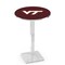 Holland Bar Stool Co 42" Chrome Virginia Tech Pub Table L217C4228VATech - alternate 1